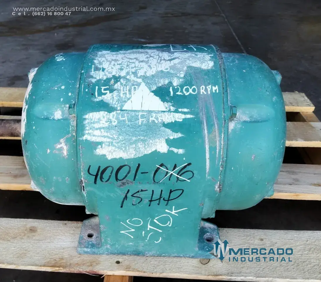 Motor eléctrico 15 HP 6 polos 1200 RPM - imagen 1
