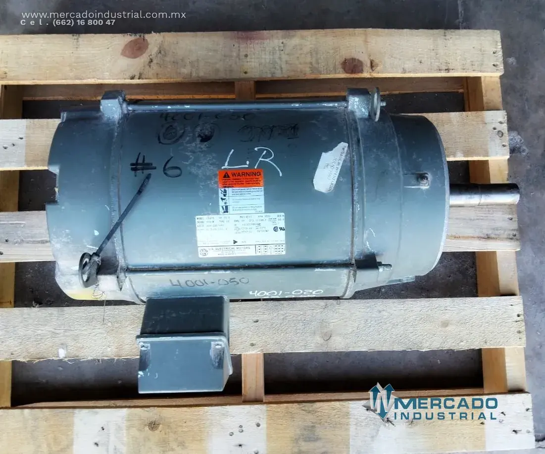 Motor eléctrico 25 HP 2 polos 3520 RPM marca U.S. ELECTRICAL MOTORS - imagen 1