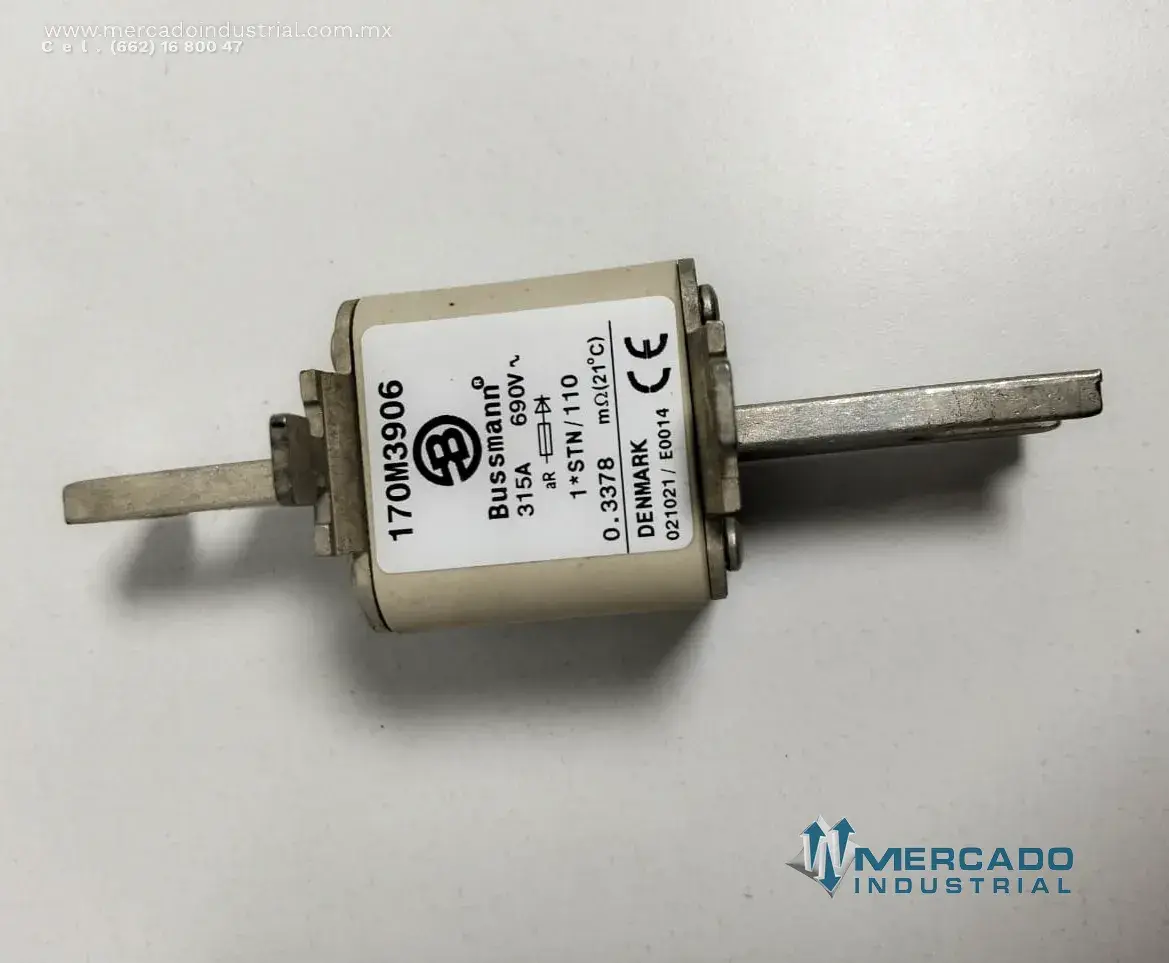 Fusible industrial 315 A 690 V modelo 170M3906 marca BUSSMANN - imagen 1