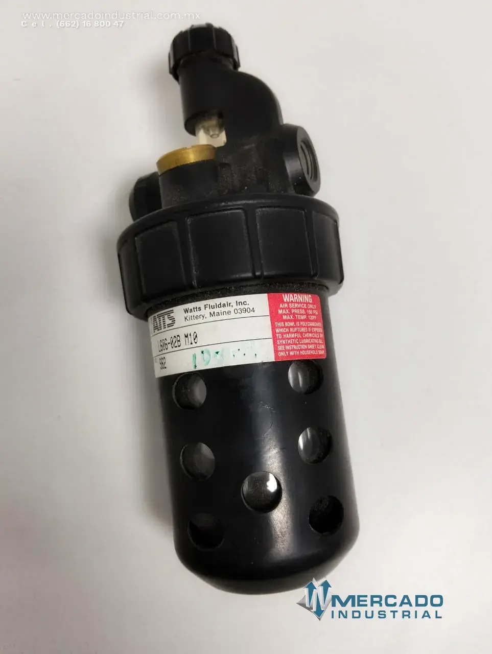 Lubricador neumático 150 PSI modelo L606-02B M10 marca WATTS - imagen 1