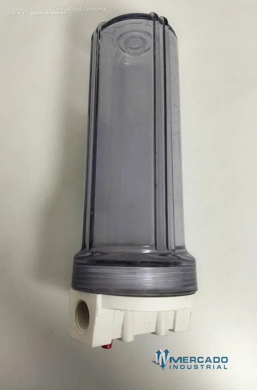 Portafiltro transparente para cartucho marca AQUEX - imagen 1