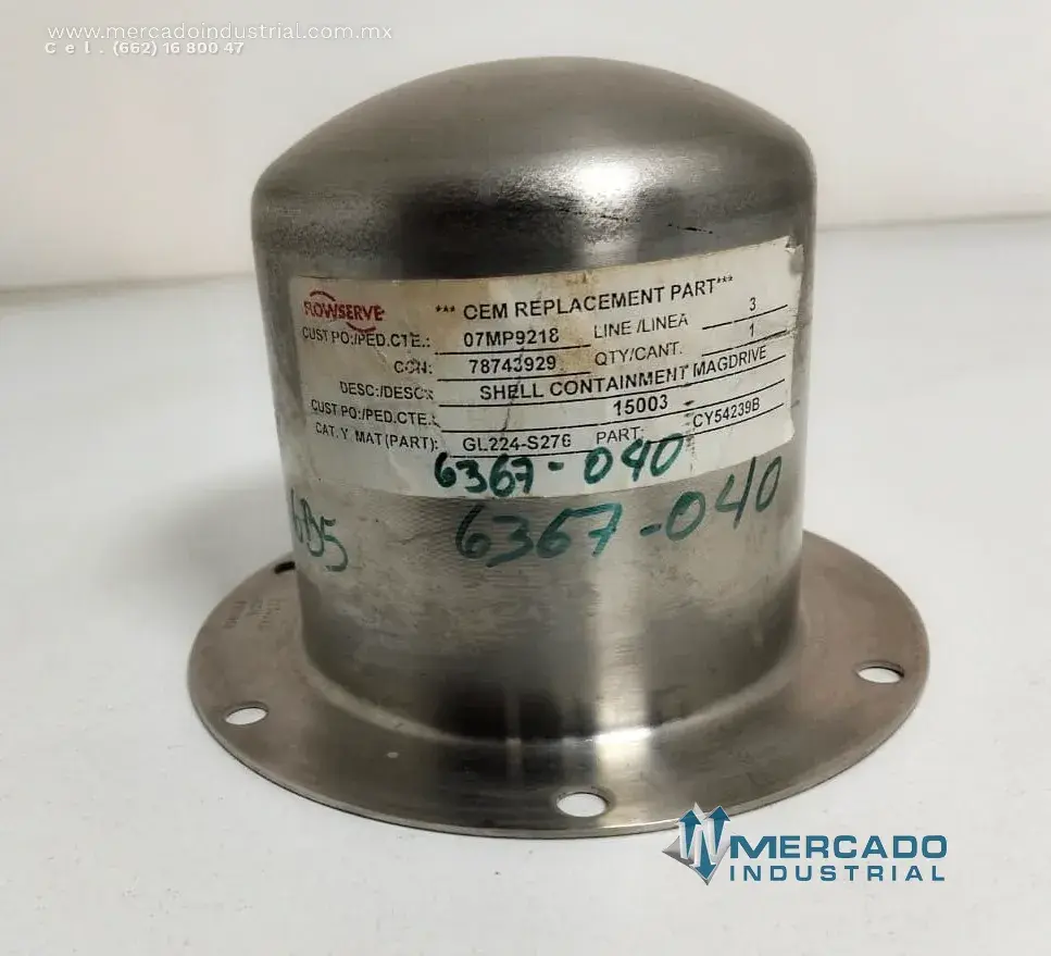 Cubierta de contención modelo GL224-S276 marca FLOWSERVE - imagen 1