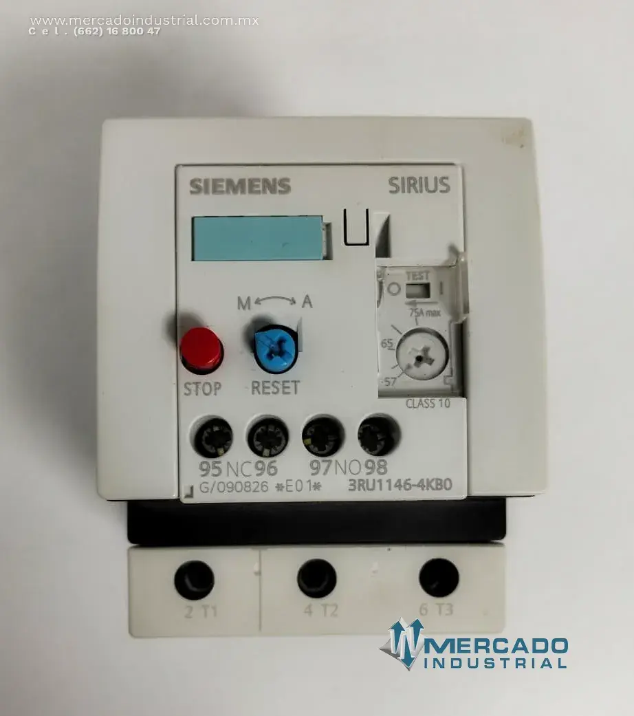 Relevador de sobrecarga 57 A-65 A 1000 V modelo 3RU1146-4KB0 marca SIEMENS - imagen 1