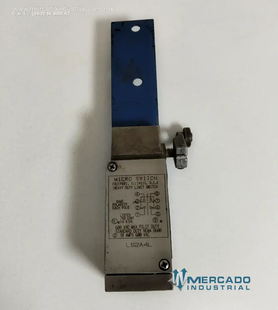 Interruptor de límite 10 A 600 VAC modelo LS2A4L marca DUTY - imagen 1