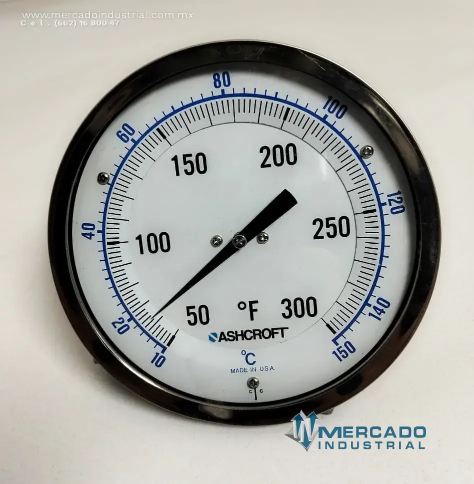 Termómetro bimetálico 10 a 150 C° marca ASHCROFT - imagen 1