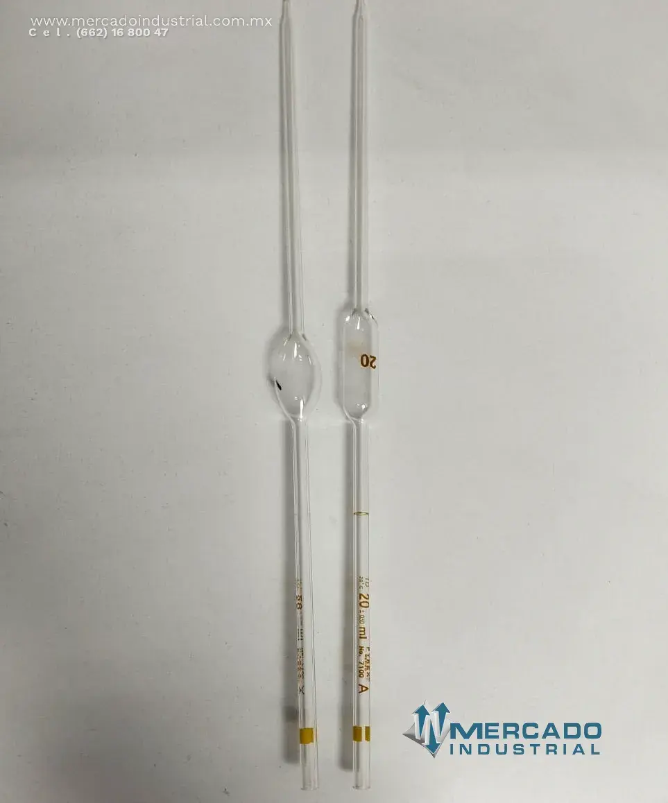Pipeta volumétrica 20 ml clase A parte 7100-20 marca PYREX - imagen 1
