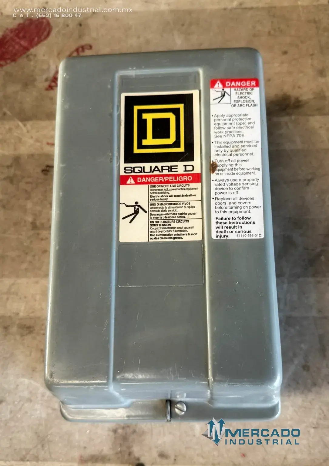 Arrancador magnético 600A 120V modelo 8536SC03H20S marca SQUARE D - imagen 1