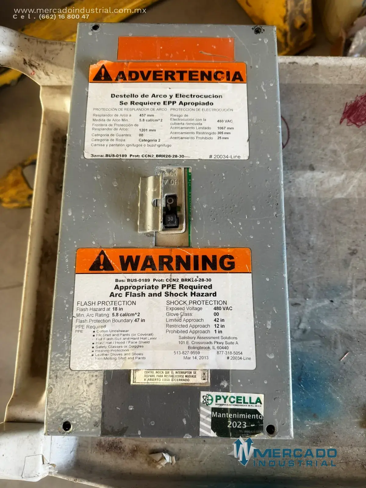 Interruptor 30 A 240 V AC modelo Fi 225 marca CUTLER-HAMMER - imagen 1