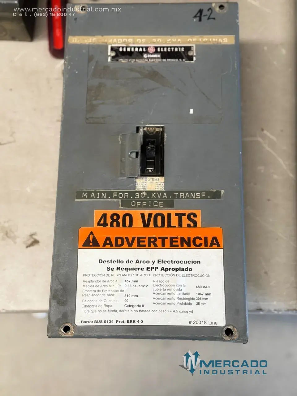 Interruptor de seguridad 150 A 600 V modelo FB3150 marca WESTINGHOUSE - imagen 1