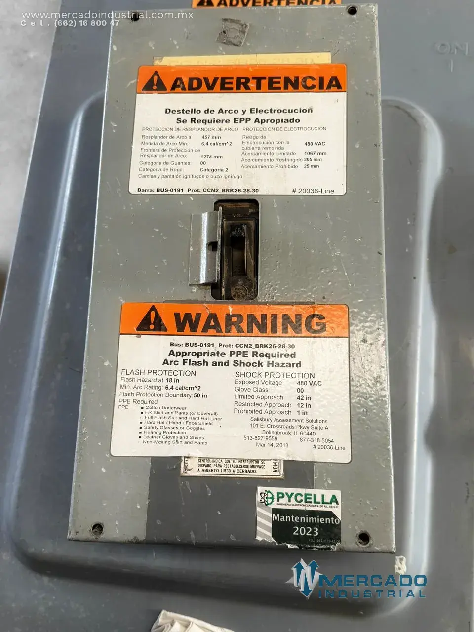 Interruptor de seguridad 30 A 480 V modelo 4989052637 marca WESTINGHOUSE - imagen 1