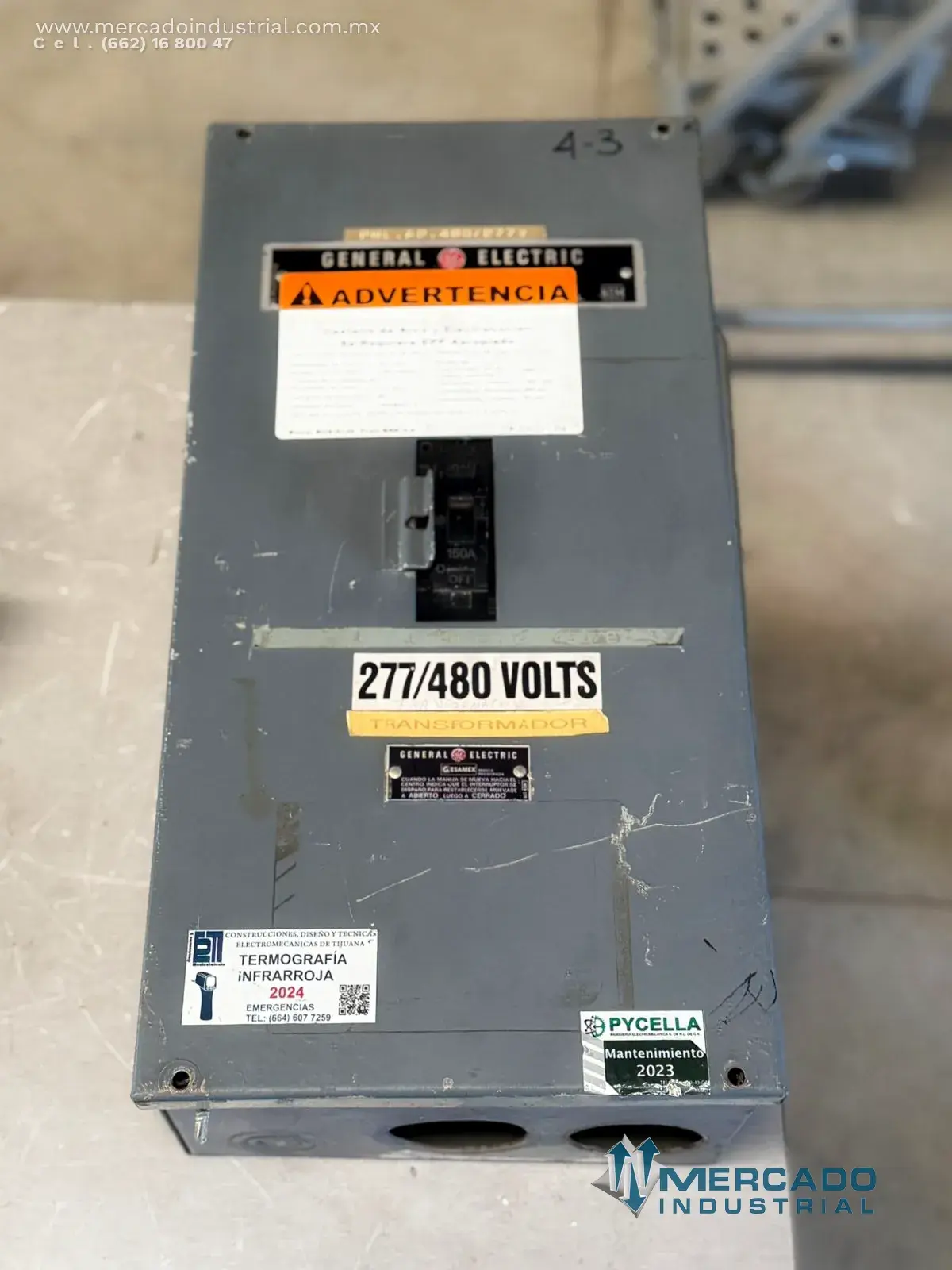Interruptor de seguridad 150A 240V modelo TQD32150 marca GENERAL ELECTRIC - imagen 1