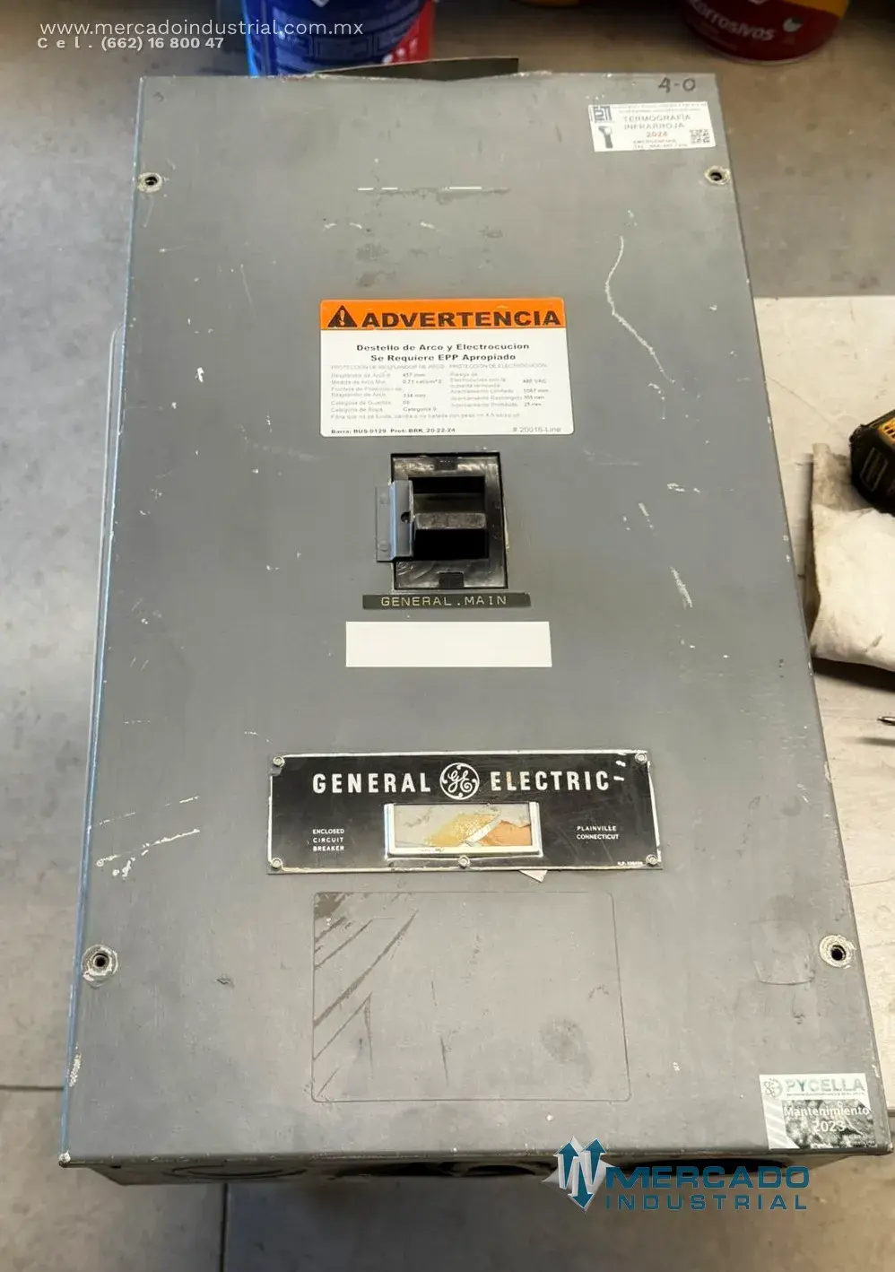 Interruptor de seguridad 400A 600 VAC modelo TJK636F000 marca GENERAL ELECTRIC - imagen 1