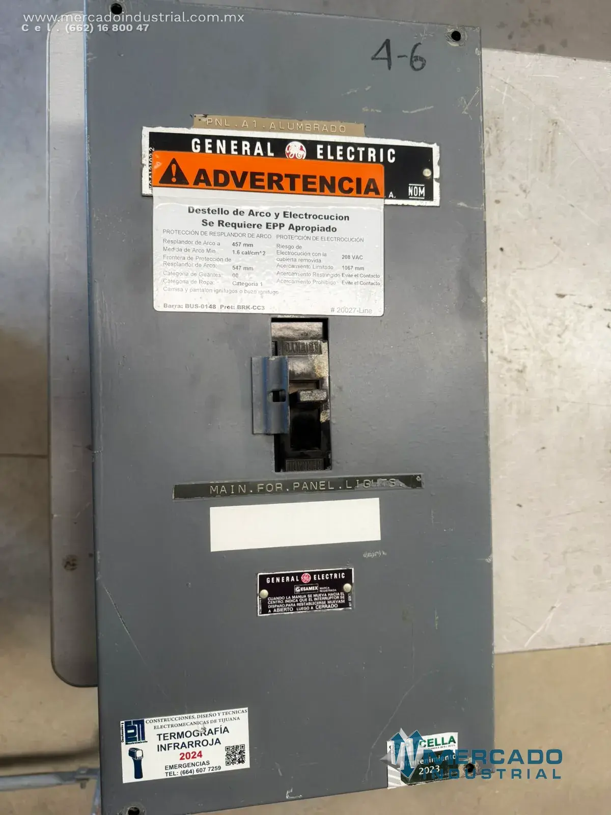 Interruptor de seguridad 225A 600V marca GENERAL ELECTRIC - imagen 1