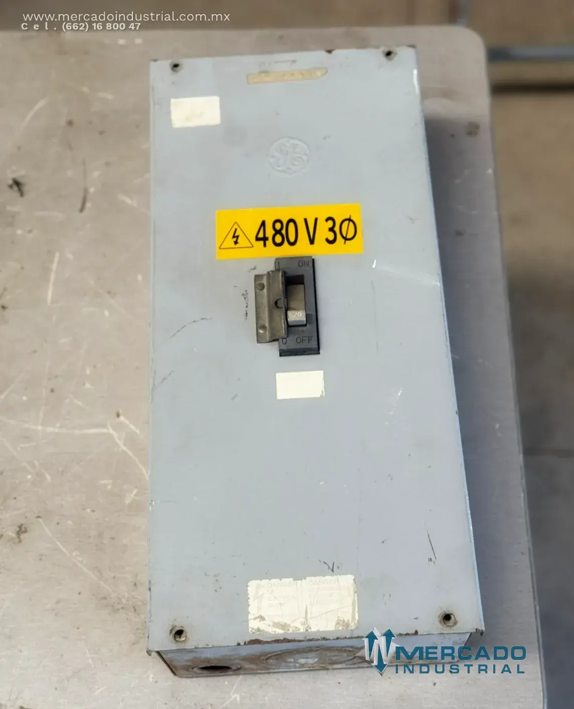 Interruptor de seguridad 20 A 480 V AC modelo TED134020 marca GENERAL ELECTRIC - imagen 1