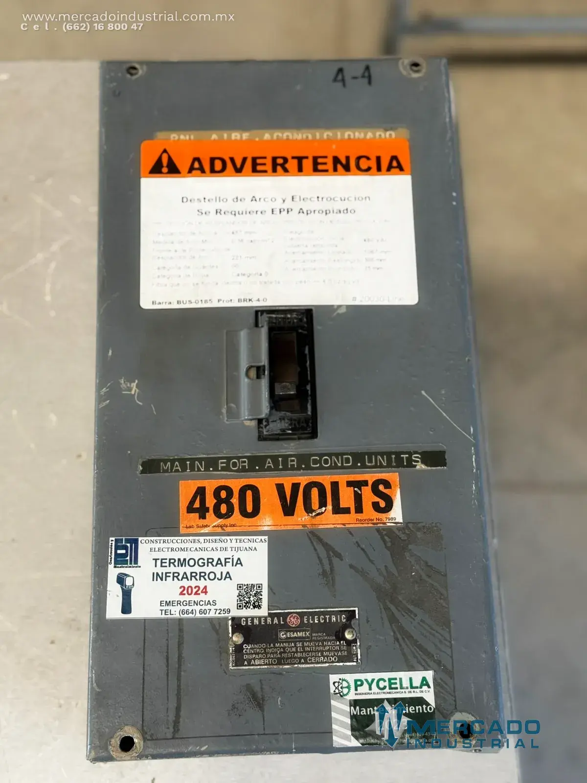Interruptor de seguridad 50A 480V marca GENERAL ELECTRIC - imagen 1