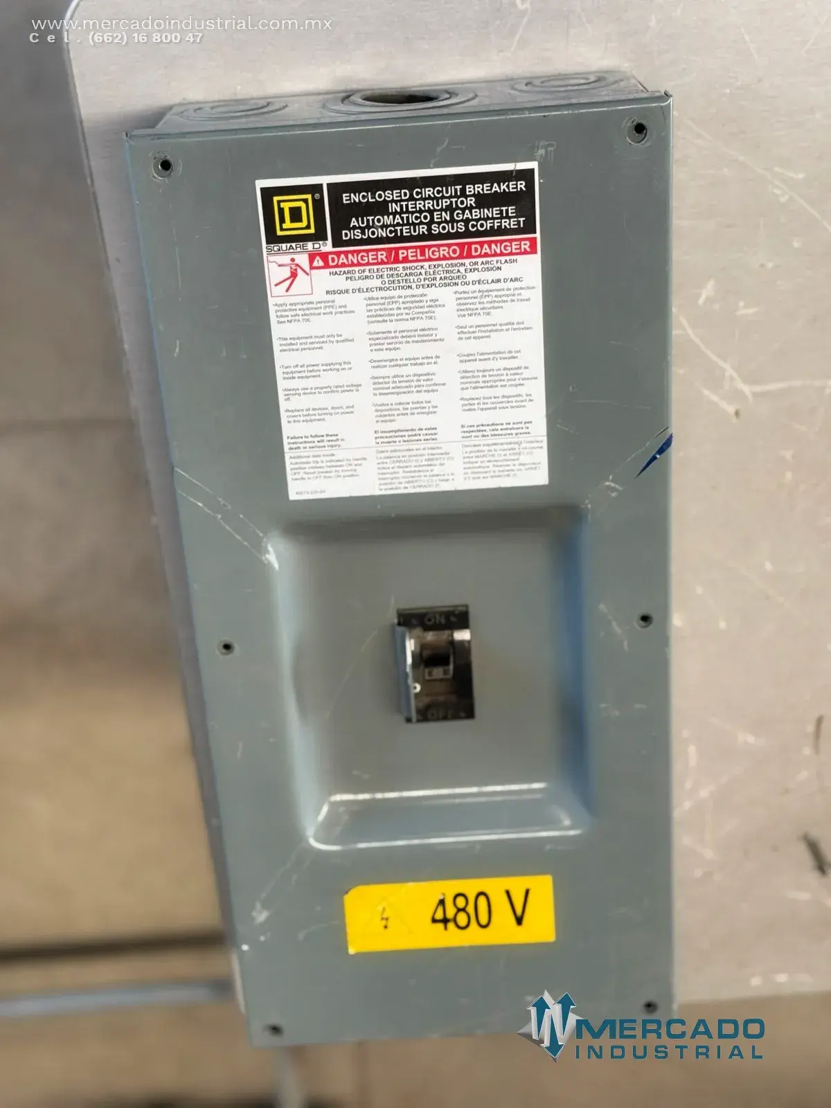 Interruptor termomagnético 40A 480V modelo FA36040 marca SQUARE D - imagen 1