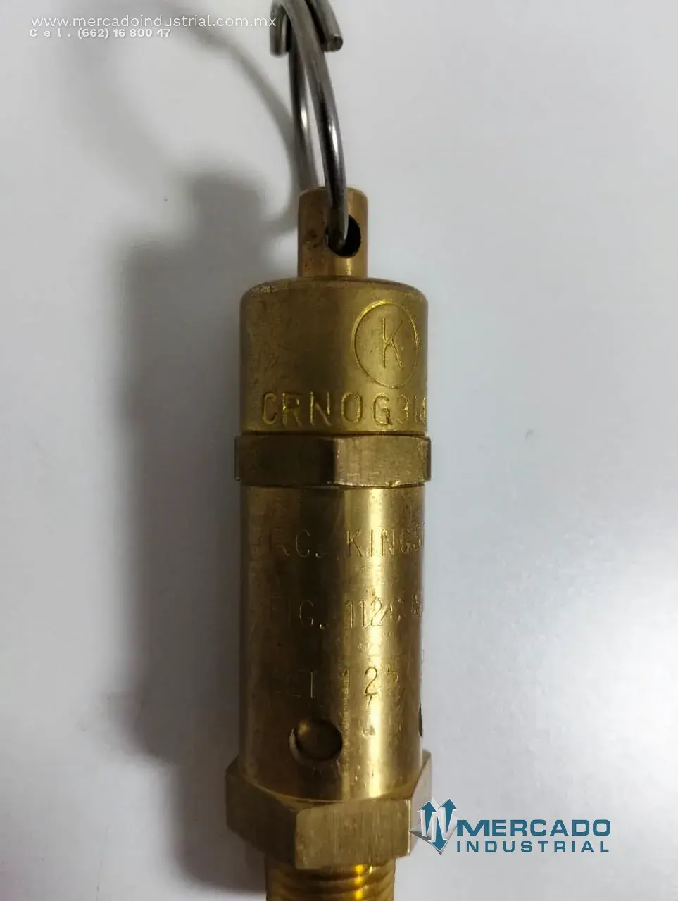 Válvula de seguridad 125 PSI parte CRNOG3144.IC marca KINGSTON - imagen 1