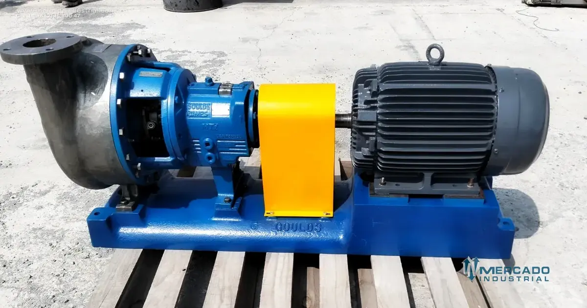 Bomba centrífuga 4x3" 10 HP de acero inoxidable marca GOULDS PUMP - imagen 1