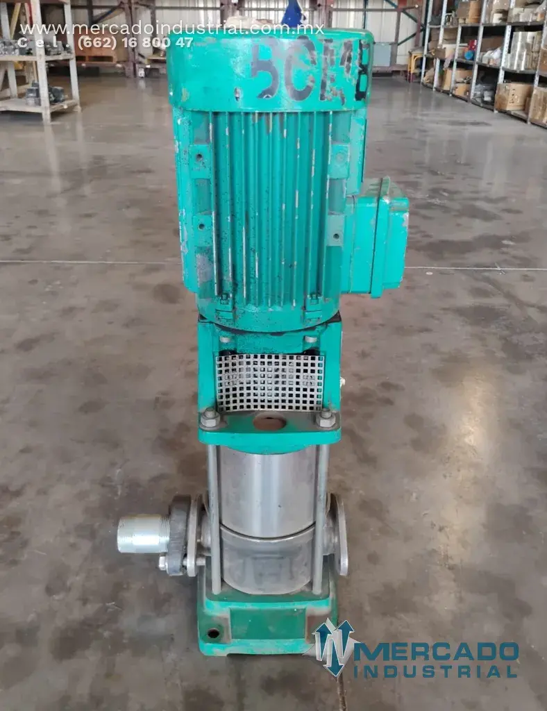 Bomba centrífuga vertical multietapa 1 1/4" con motor 3 kW (≈ 4 HP) modelo MVI 804-1 marca WILO - imagen 1
