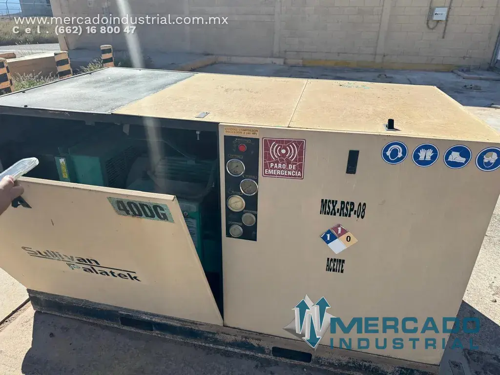 Compresor de aire industrial de tornillo 40 HP 125 PSI modelo 40DG marca SULLIVAN - imagen 1
