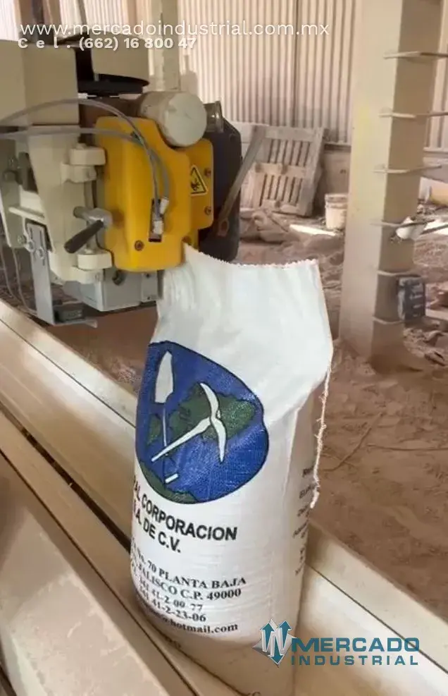 Cosedora industrial para sacos con banda transportadora - imagen 1