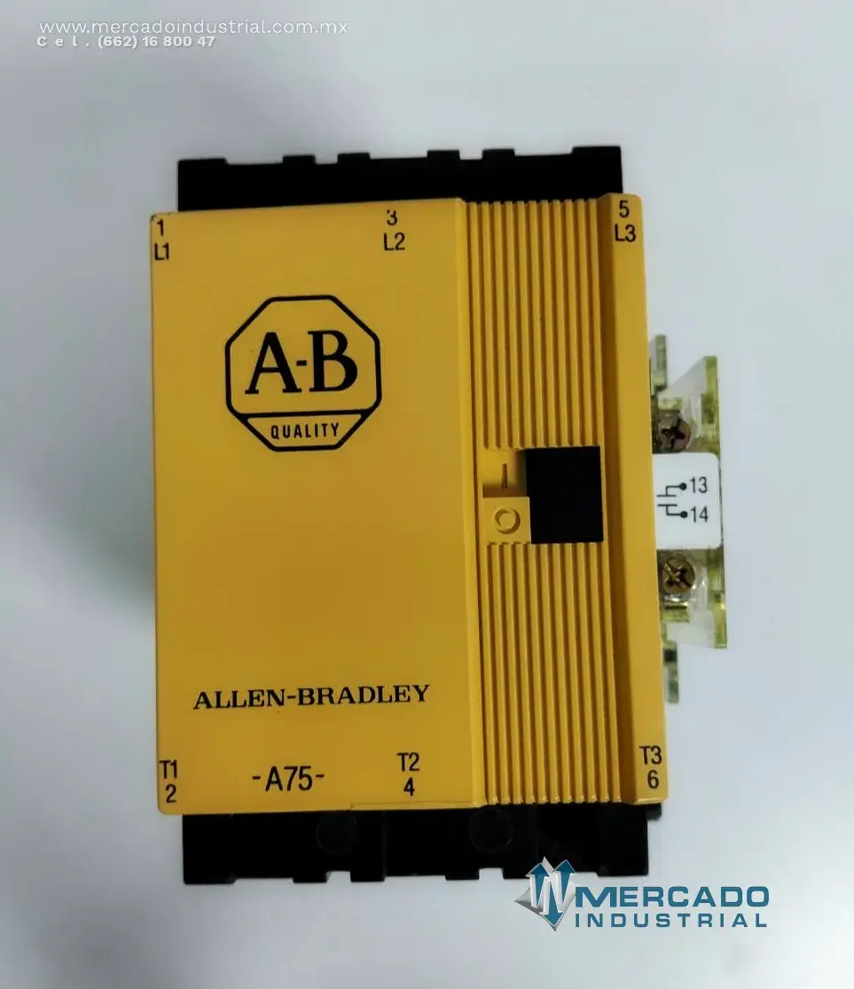 Contactor electromagnético trifásico 660 V 100 A modelo 100-A75N*3 marca ALLEN-BRADLEY - imagen 1