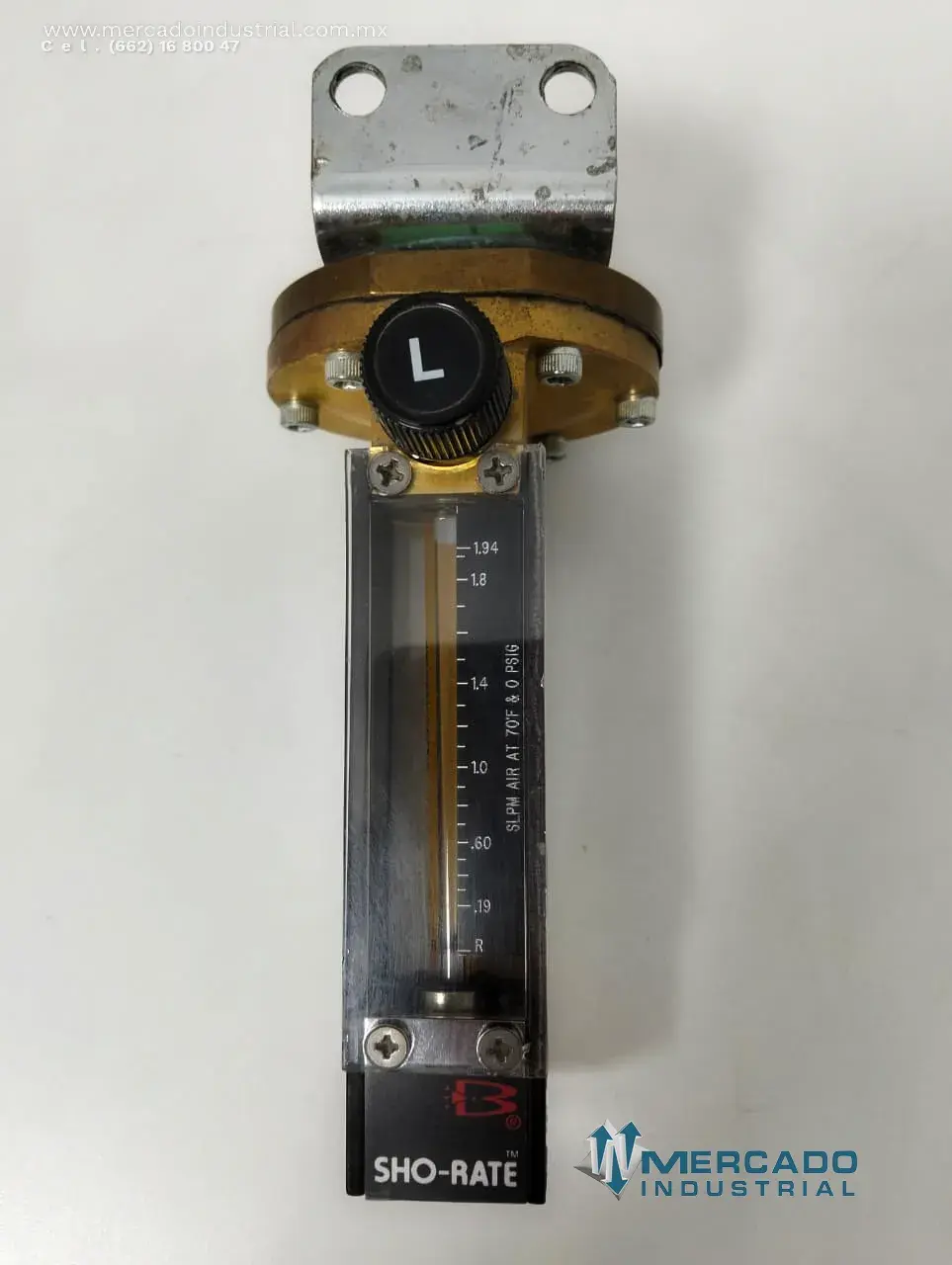 Rotámetro 70°F 200 PSIG modelo 1350EM2AAGV5A marca BROOKS INSTRUMENT - imagen 1