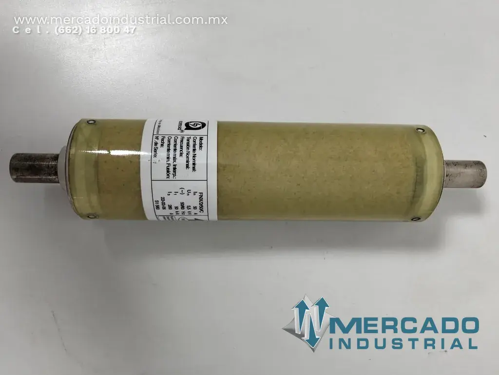 Fusible de media tensión 50 A 5.5 kV modelo FNX/2/50C marca ACEMSA - imagen 1