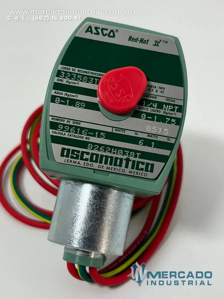 Válvula solenoide 125 PSI modelo 8262H038T marca ASCO - imagen 1