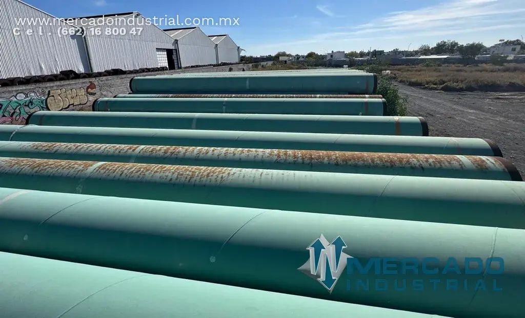 Tubería de acero de 36" x 12.5 m de largo x 1/2" de espesor - Nunca Usado - imagen 1