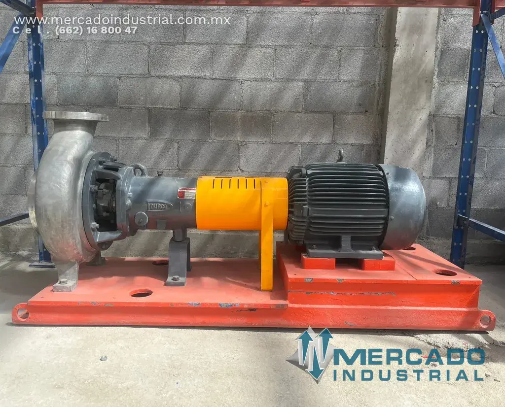 Bomba centrifuga 8X6'' 25 HP de acero inoxidable modelo 3K8X6-14RV marca DURCO - imagen 1