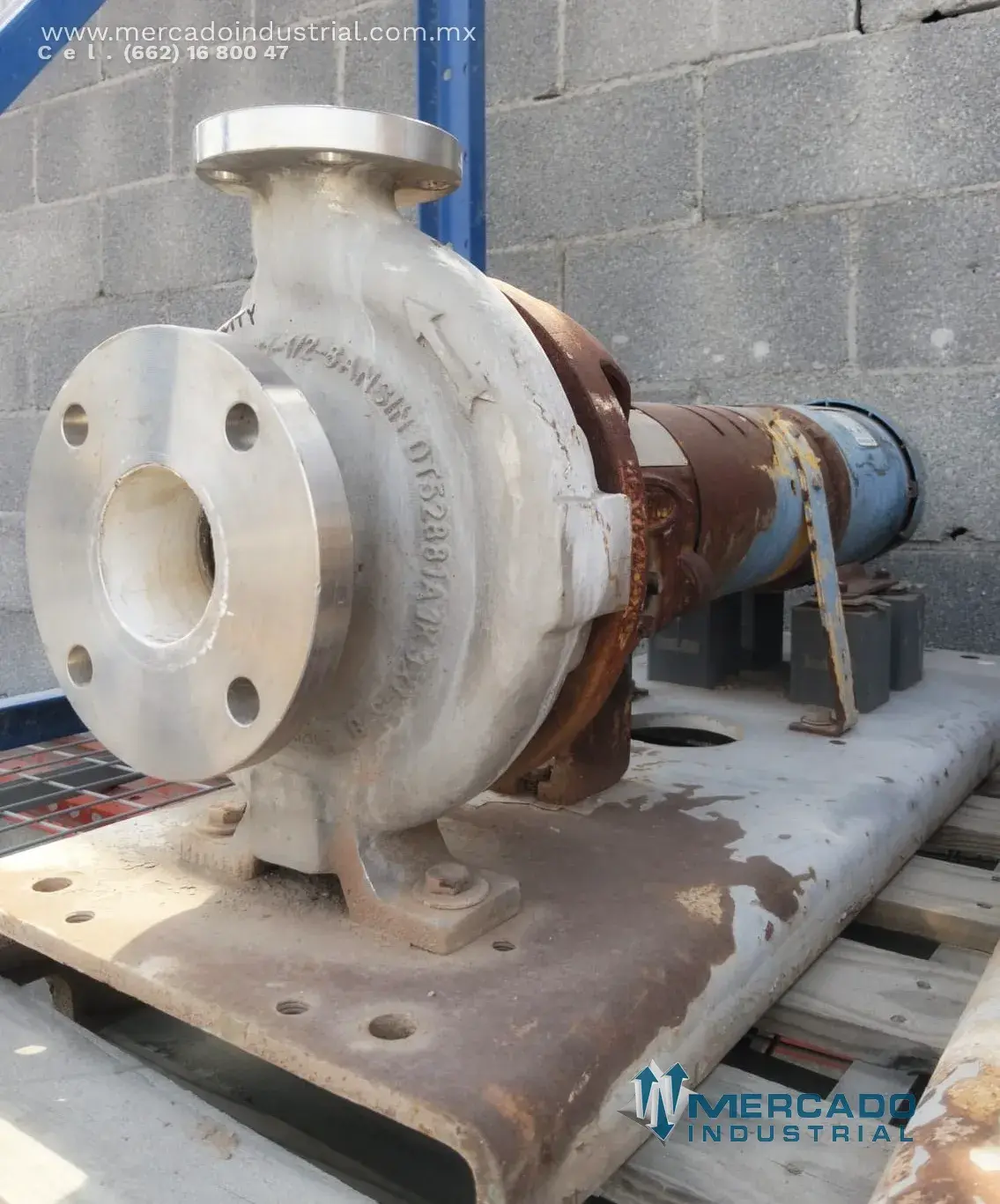 Bomba centrífuga 3x1.5" 2 HP modelo 12MIA0170 marca DURCO - imagen 1