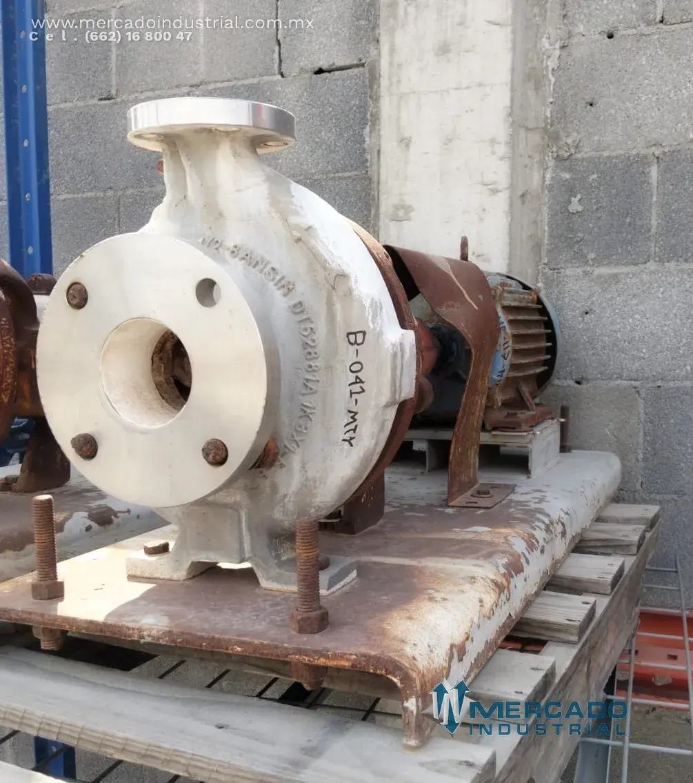 Bomba centrífuga 3x1.5" 3 HP modelo 1K3X1.5 82RV/8.250" marca DURCO - imagen 1