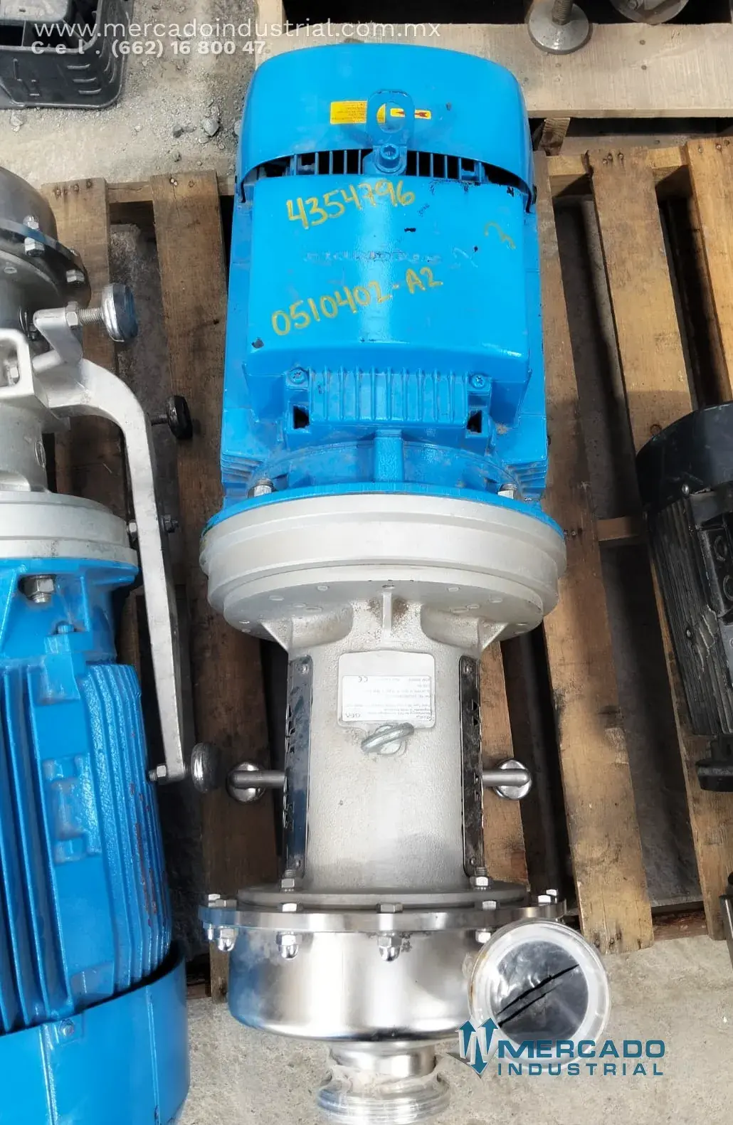 Bomba centrífuga sanitaria 2x3" 15 HP modelo HYGIA II ADAPTA ADY 80/65/11/2 marca GEA - imagen 1