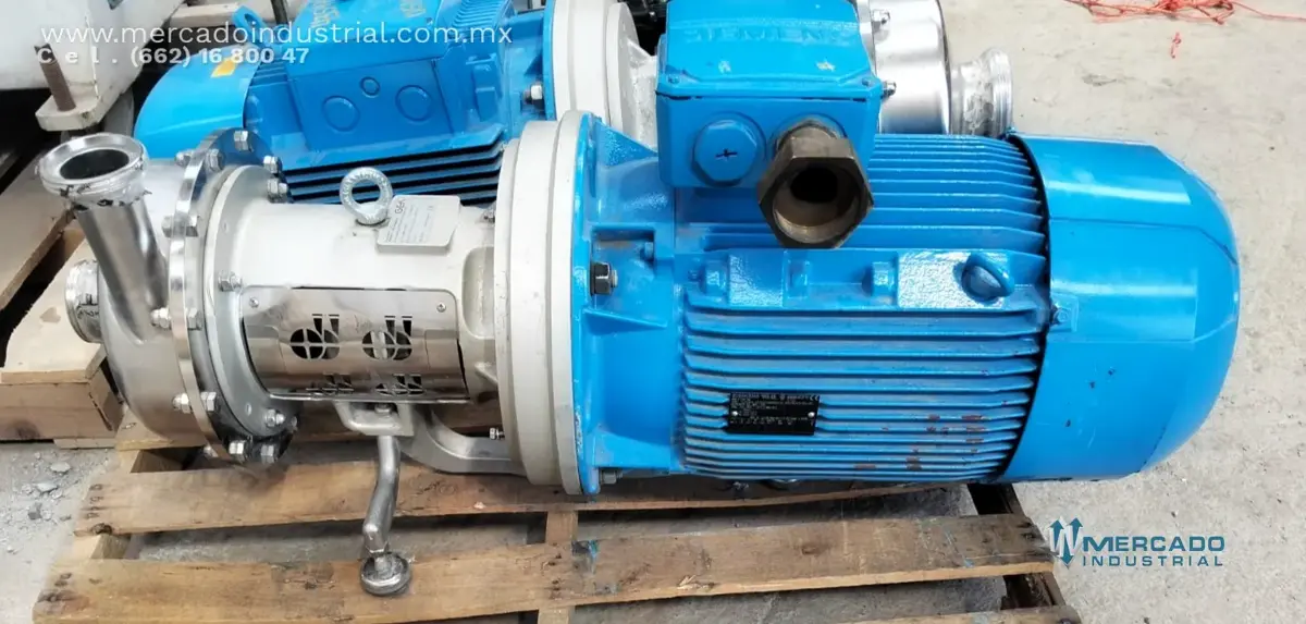 Bomba centrífuga sanitaria 2x2" 25 HP modelo EURO-HYGIA II ADH 50/50/18.5/2 marca GEA - imagen 1
