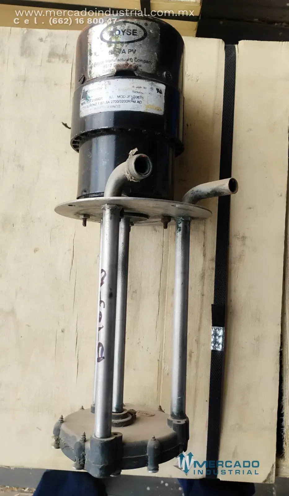 Bomba de refrigeración 1/4 x 1/4" 2700/3200 RPM marca Royse - imagen 1