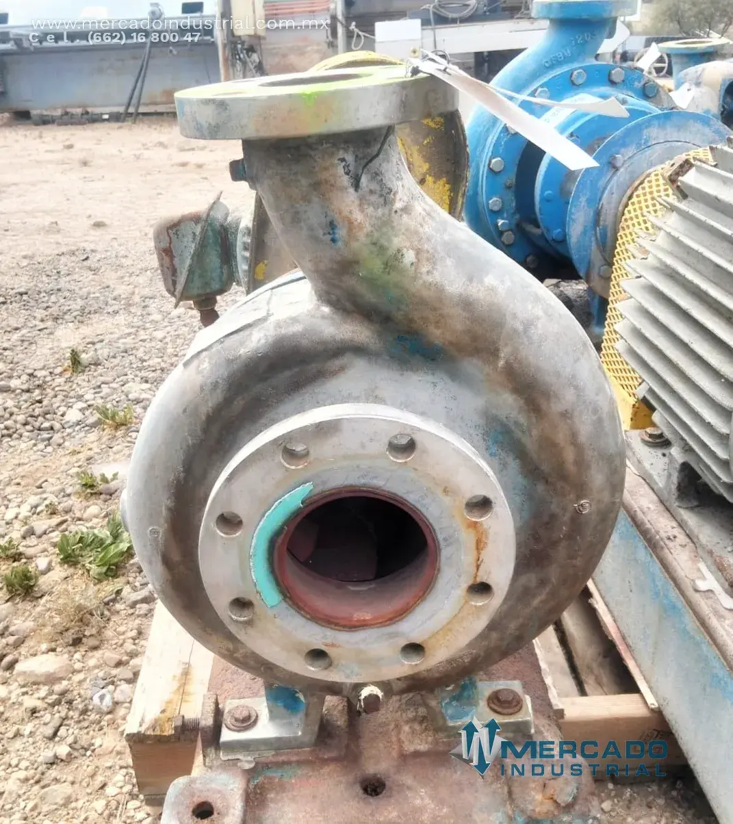 Bomba centrífuga de acero inoxidable 3X4" 15 HP modelo 316SS marca GOULDS PUMPS - imagen 1