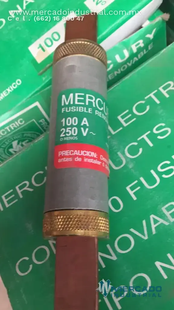 Fusible 100 AMP 250V modelo CF-230 marca Mercury - imagen 1