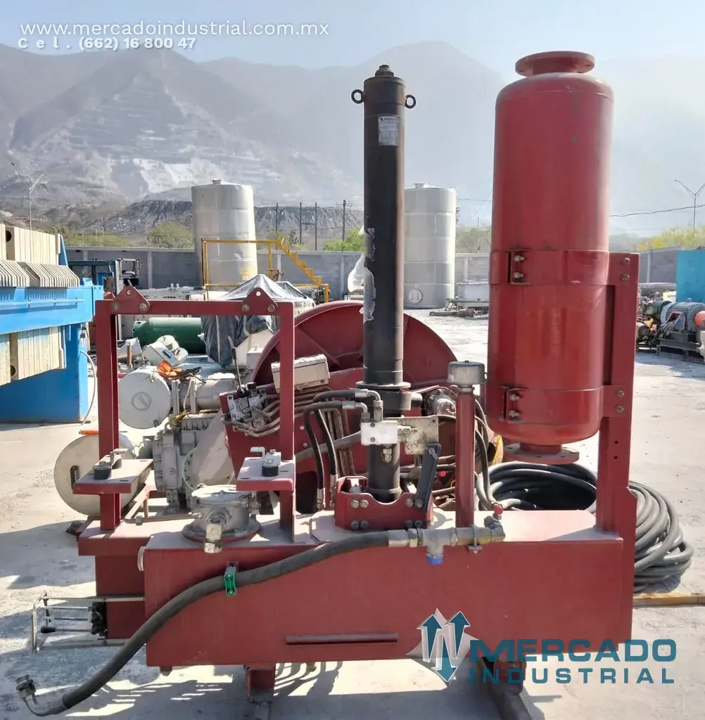 Equipo de limpieza de drenaje con carrete hidráulico 220 bar modelo 6FFBLC9359 marca JUROP - imagen 1