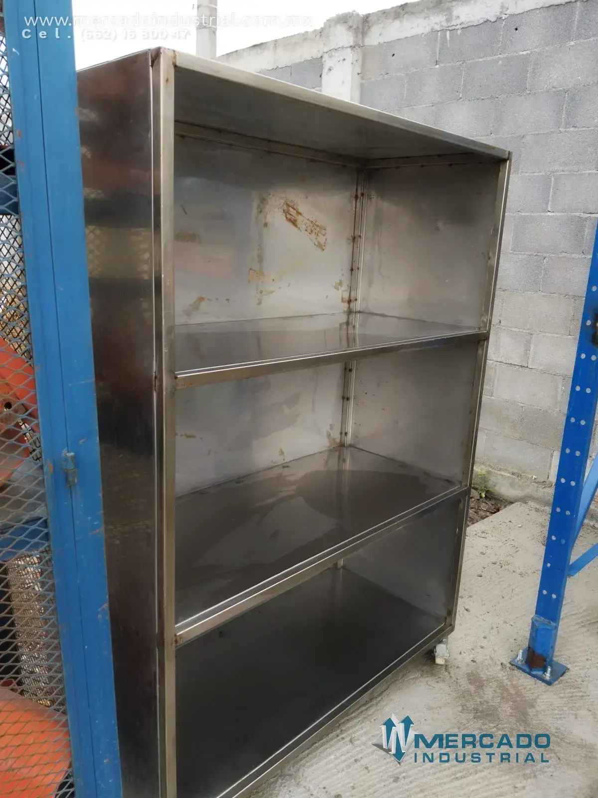 Estante industrial de acero inoxidable 3 niveles de 48" x 23" x 67" - imagen 1