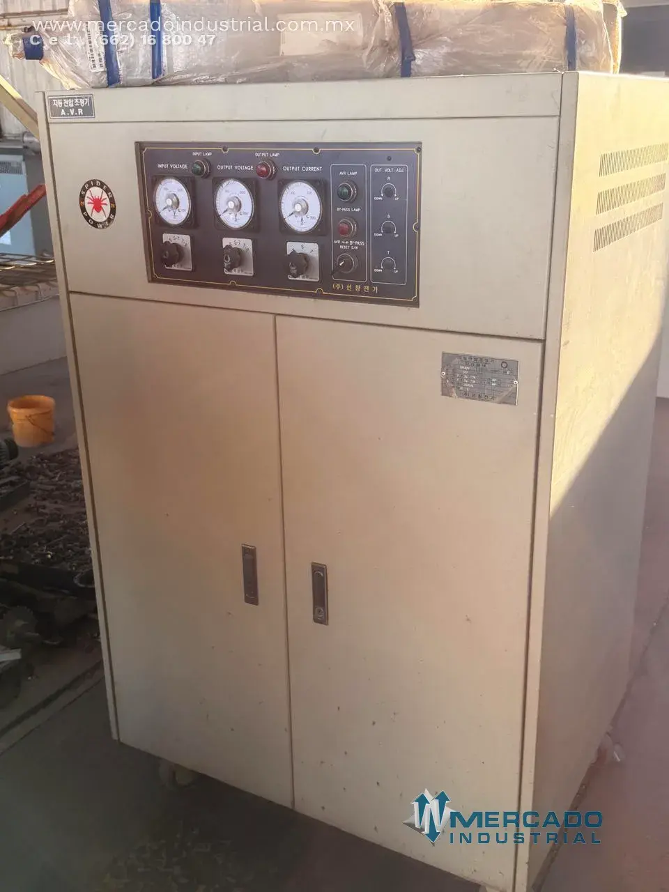 Regulador automático de voltaje 100 KVA 220V modelo TD100K marca Sun Chang Electric - imagen 1