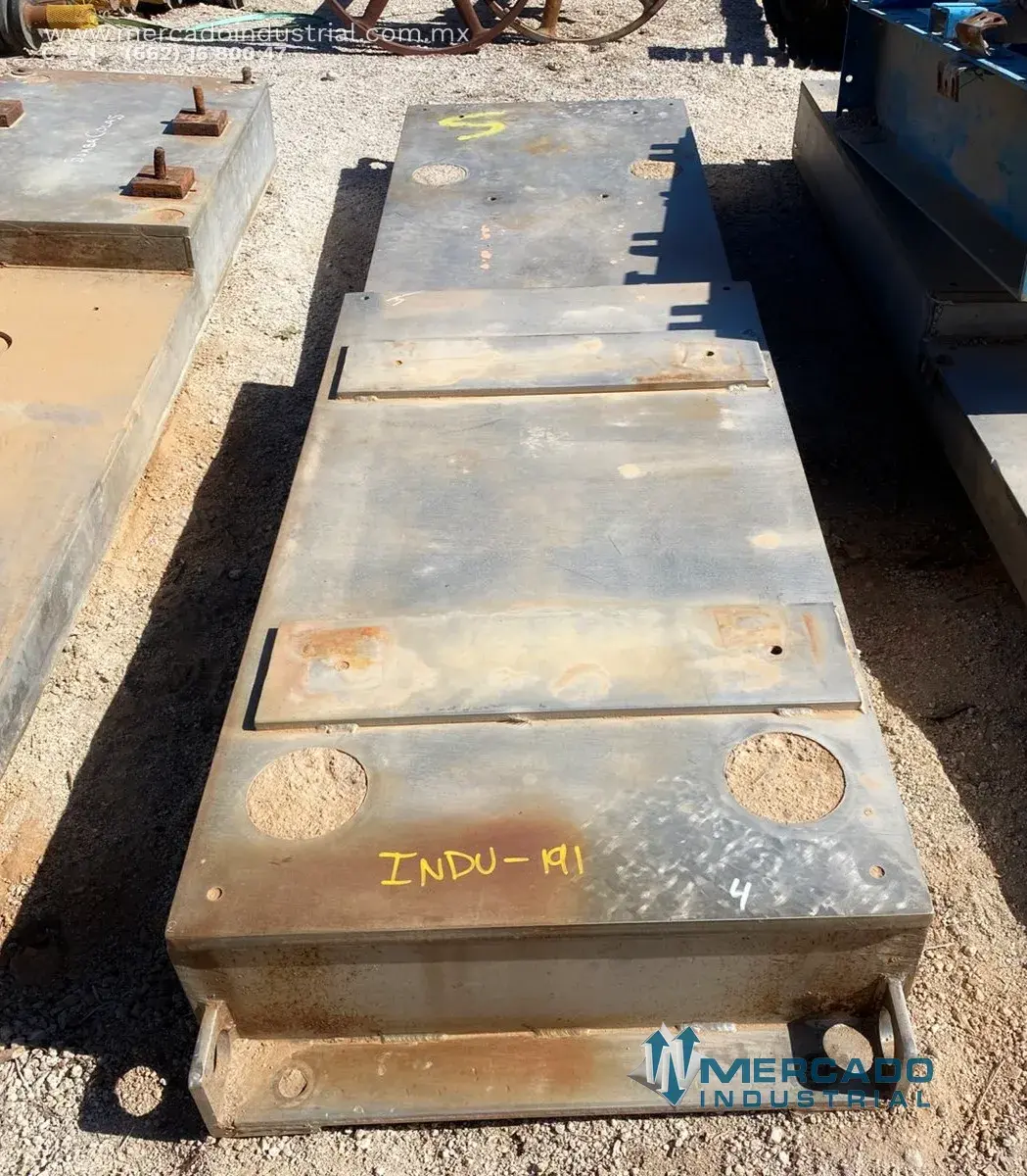 Base rectangular de acero inoxidable 2.5 m x 0.66 m - imagen 1