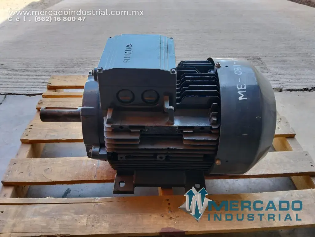 Motor eléctrico 15 HP 4 polos 1460 RPM marca Siemens - imagen 1