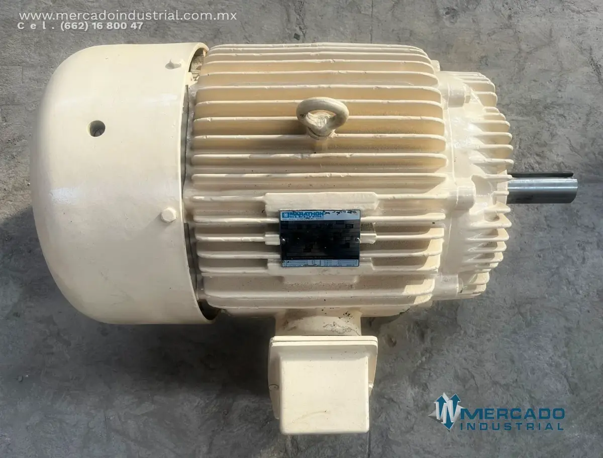 Motor eléctrico 30 HP 4 polos 1760 RPM marca MARATHON ELECTRIC - imagen 1