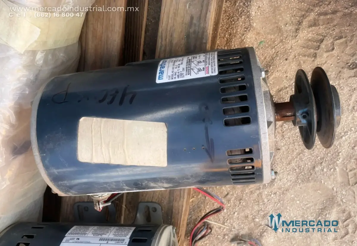 Motor eléctrico 5 HP 2 polos 3450 RPM marca Marathon Motors - imagen 1