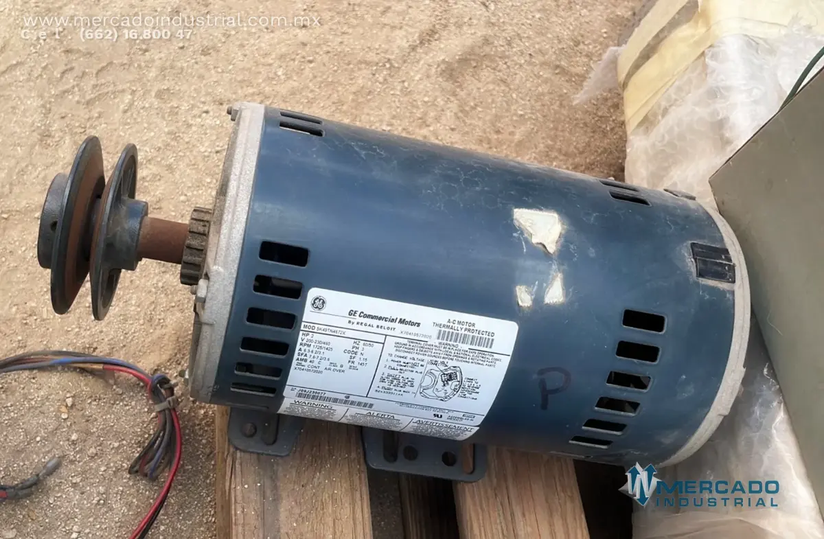 Motor eléctrico 2 HP 4 polos 1725 RPM marca General Electric - imagen 1