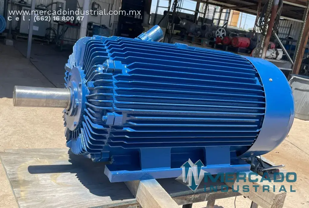 Motor eléctrico 200 HP 6 polos 1191 RPM marca WORLD WIDE - imagen 1
