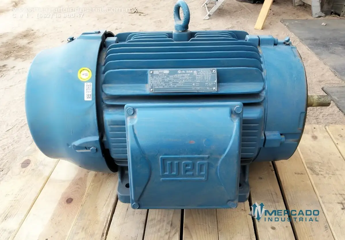 Motor eléctrico 60 HP 2 polos 3560 RPM marca WEG - imagen 1