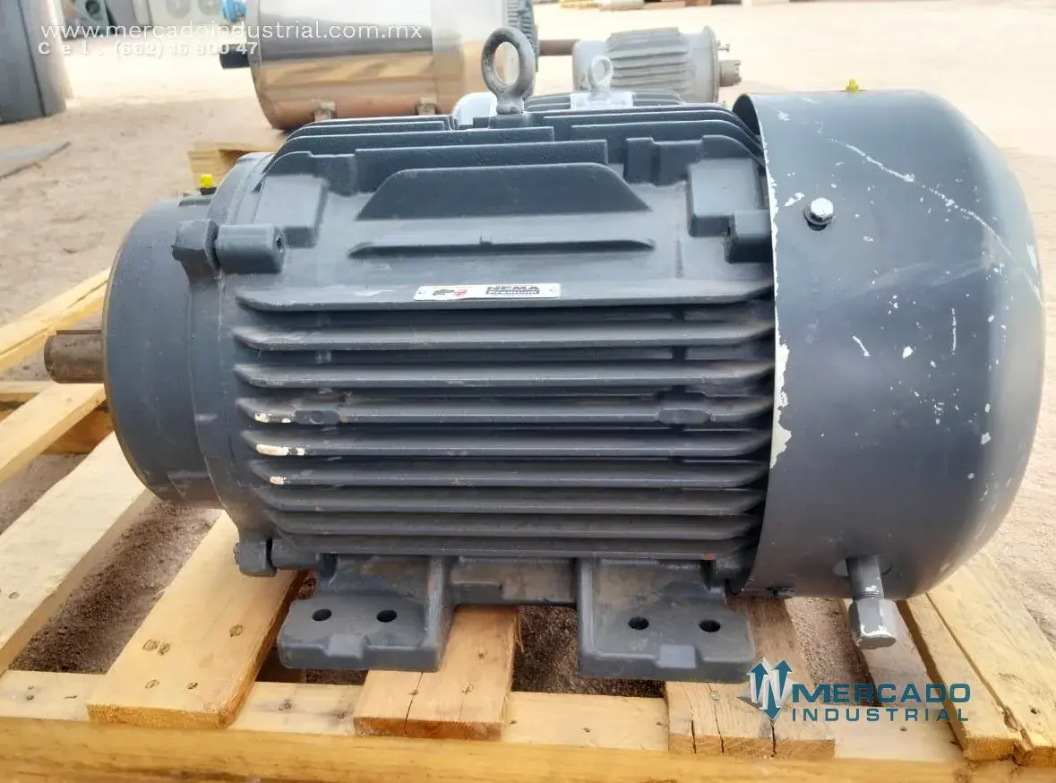 Motor eléctrico 15 HP 4 polos 1775 RPM marca US MOTORS - imagen 1