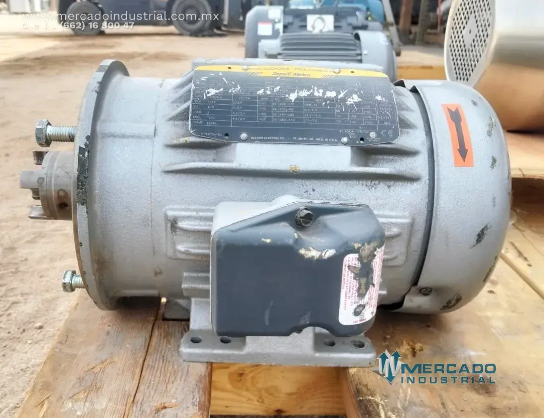 Motor eléctrico 5 HP 4 polos 1745 RPM marca BALDOR - imagen 1